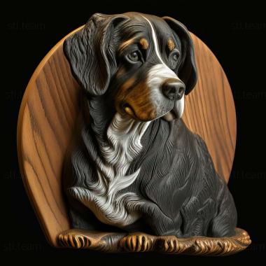 3D model Entlebucher sennenhund dog (STL)